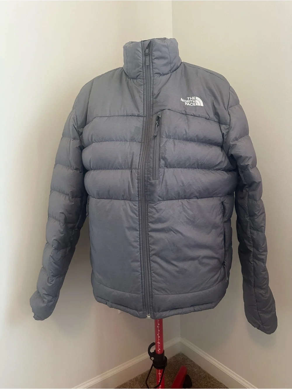 The North Face Aconcagua 550 Down Fill Jacket Men's Gray Size L
